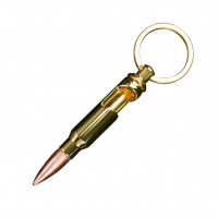 Cheap customized gold color metal bullet personalized engraved logo zinc alloy 50 caliber bullet bottle opener key chain