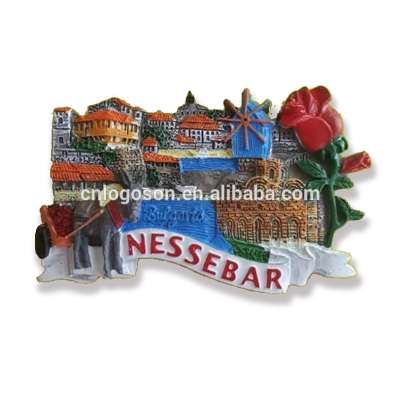 Souvenir Bulgaria Tourist Custom Polyresin Fridge  Magnet