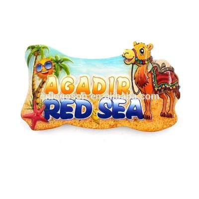 Souvenir Red Sea  Camel Custom Polyresin Fridge  Magnet