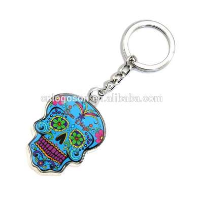 San Diego Skull Key Chain Custom Logo  Souvenir Keychain