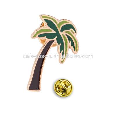 Hawaii Tree Enamel Logo  Custom Gift Park  Metal  Bird Pin Badge Making