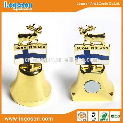 Slowly crafted deluxe gold plating metal souvenir bell hand bell