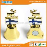 Slowly crafted deluxe gold plating metal souvenir bell hand bell