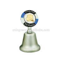 Estonia Tallinn souvenir dinner bell custom engraved enamel logo dinner bell spinner