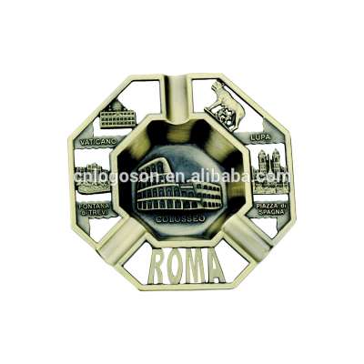 High Quality Rome  Souvenir Luxury Copper Custom Metal  Ashtray