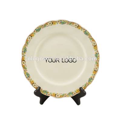 2018 Wholesale customized logo souvenir gift ceramic plates