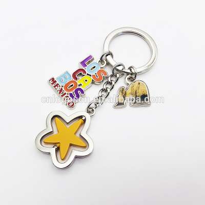 2020 Souvenir Custom Metal Mexico Enamel Keychains Keyring