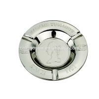 High Quality England Madame Round Silver Custom Metal  Ashtray