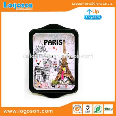 Logoson Personalized Paris Souvenir Custom Metal Plate As Your Request Souvenir Metal Plate