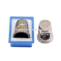 High quality souvenir embossed logo custom metal thimble