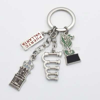 Mexico Puerto Vallarta Port Souvenir  Custom Metal Keyring